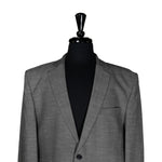 Men's Blazer Gray Check Textured Jacket Sport Coat (42R)