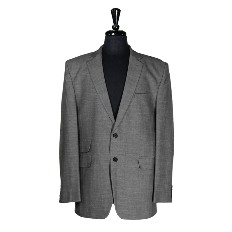 Men's Blazer Gray Check Textured Jacket Sport Coat (42R)