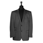 Men's Blazer Gray Herringbone Wool Jacket Sport Coat (46R)