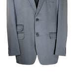 Men's Blazer Gray Wool Formal Suit Jacket Sport Coat (48R)