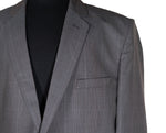 Men's Blazer Gray Plaid Check Formal Jacket Sport Coat (46R)