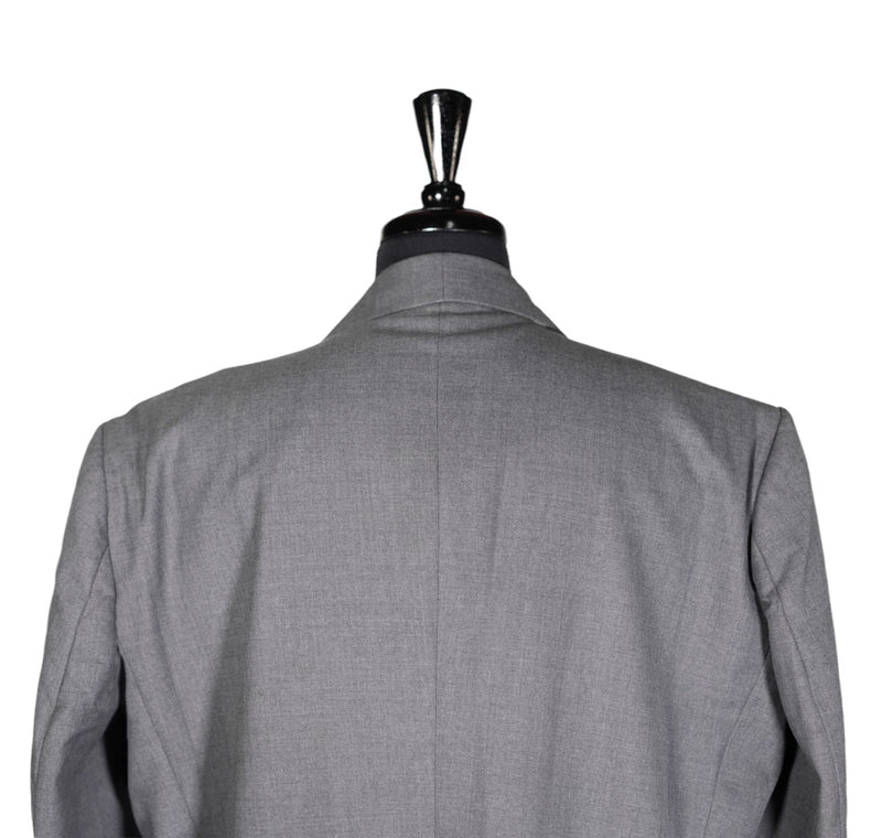 Men's Blazer Gray Wool Formal Jacket Sport Coat (48R)