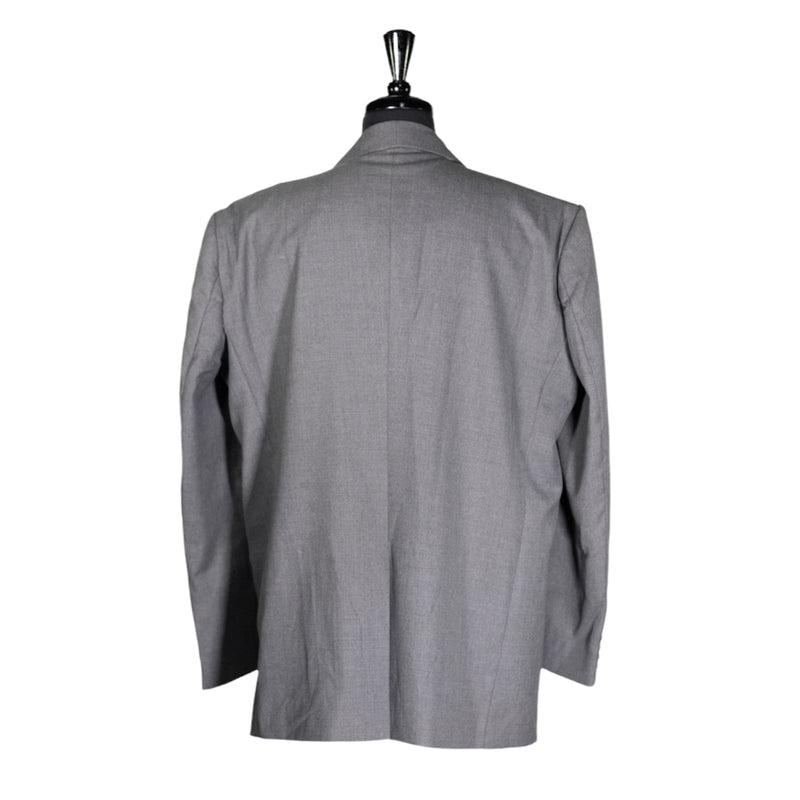 Men's Blazer Gray Wool Formal Jacket Sport Coat (48R)