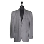 Men's Blazer Gray Wool Formal Jacket Sport Coat (48R)