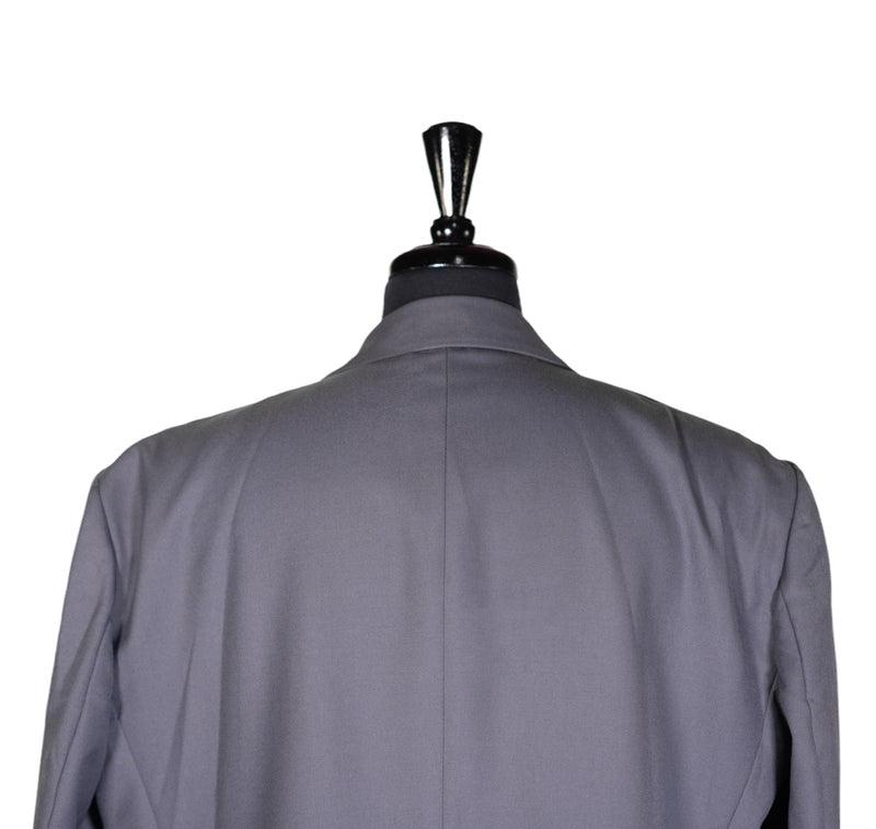 Men's Blazer Gray Wool One Button Jacket Sport Coat (48R)