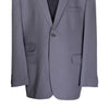 Men's Blazer Gray Wool One Button Jacket Sport Coat (48R)