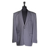 Men's Blazer Gray Wool One Button Jacket Sport Coat (48R)
