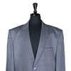 Men's Blazer Blue Gray Textured Wool Jacket Sport Coat (48R)