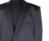 Men's Blazer Dark Gray Striped Wool Jacket Sport Coat (46R)