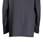 Men's Blazer Dark Gray Striped Wool Jacket Sport Coat (46R)