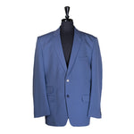 Men's Blazer Light Blue Striped Wool Jacket Sport Coat (46R)