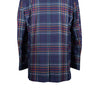 Men's Blue Tartan Plaid Wool Blazer (42R)