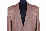 Men's Brown Houndstooth Check Wool Blazer (42R)