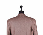 Men's Brown Houndstooth Check Wool Blazer (42R)