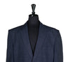 Men's Blazer Blue Check Plaid Wool Jacket Sport Coat (48R)