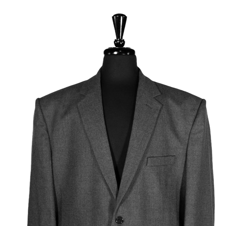 Men's Blazer Gray Wool Formal Suit Jacket Sport Coat (48R)