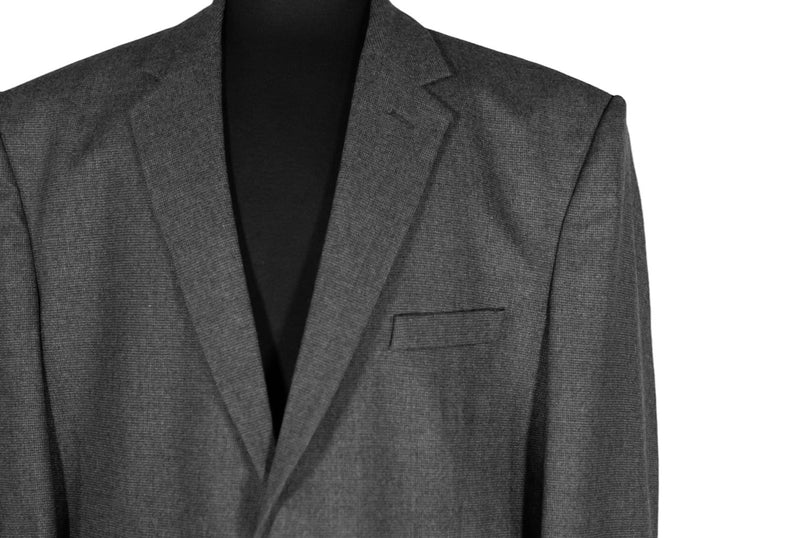 Men's Blazer Gray Wool Formal Suit Jacket Sport Coat (48R)
