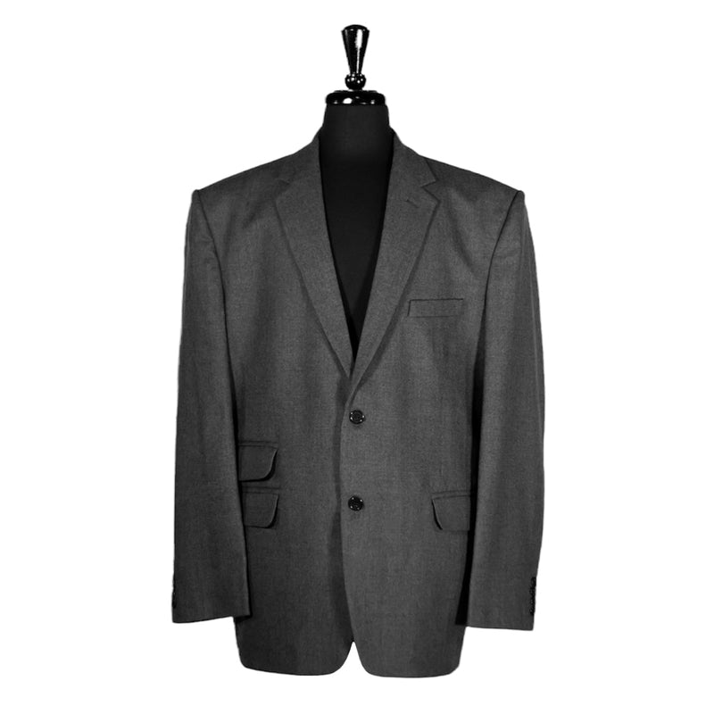 Men's Blazer Gray Wool Formal Suit Jacket Sport Coat (48R)