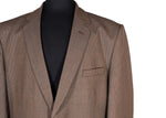 Men's Blazer Brown Check Wool Suit Jacket Sport Coat (46R)