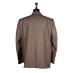 Men's Blazer Brown Check Wool Suit Jacket Sport Coat (46R)