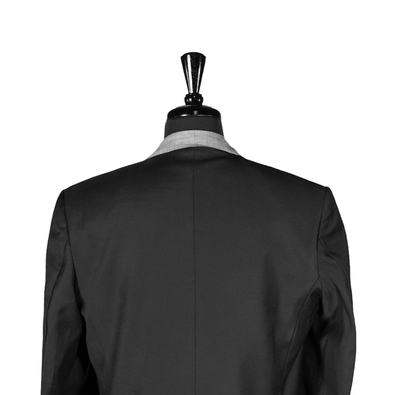 Men's Blazer Black Gray Wool Tuxedo Jacket Sport Coat (40R)