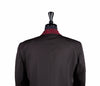 Men's Dark Brown Wool Blazer with Contrast Lapel 44R