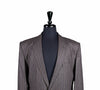 Men's Gray Striped Wool Blazer 44R