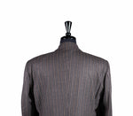 Men's Gray Striped Wool Blazer 44R