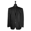 Men's Blazer Black Pinstripe Wool Jacket Sport Coat (46R)