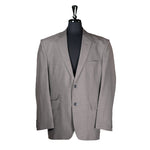 Men's Blazer Gray Textured Wool Jacket Sport Coat (48R)