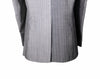 Men's Gray Striped Contrast Panel Blazer 40R
