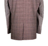 Men's Blazer Brown Check Plaid Wool Jacket Sport Coat (42R)