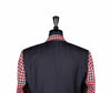 Men's Blazer Black Red Plaid Check Wool Formal Tuxedo Jacket Sport Coat 40R