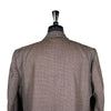 Men's Blazer Brown Check Wool Formal Jacket Sport Coat (46R)