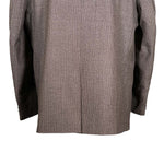 Men's Blazer Brown Check Wool Formal Jacket Sport Coat (46R)