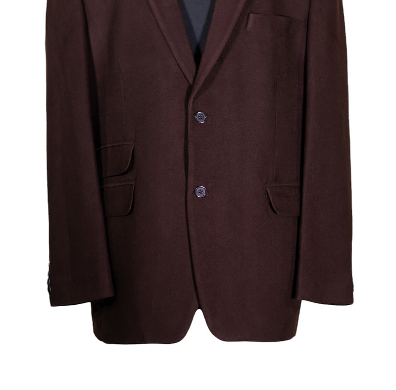 Men's Blazer Brown Wool Jacket Sport Coat (48R)