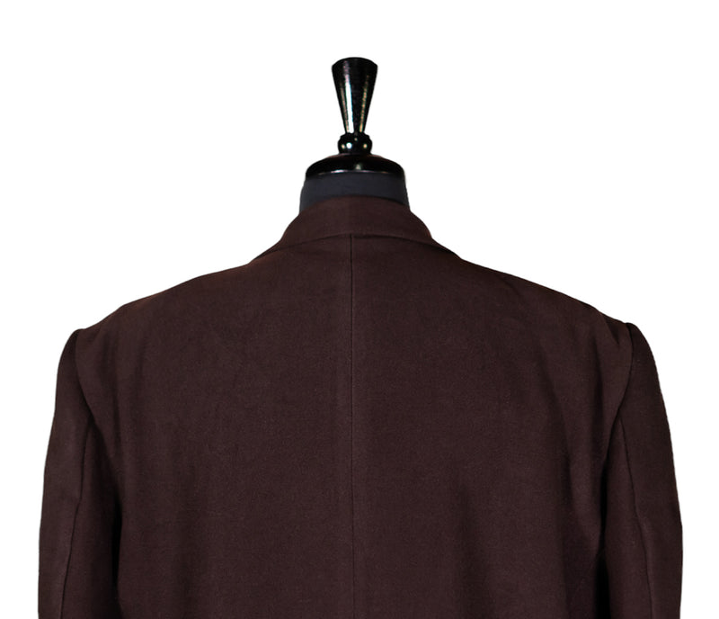 Men's Blazer Brown Wool Jacket Sport Coat (48R)