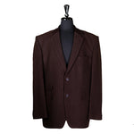 Men's Blazer Brown Wool Jacket Sport Coat (48R)