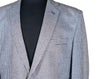 Men's Blazer Blue White Houndstooth Check Wool Formal Suit Jacket Wedding Sport Coat 42R