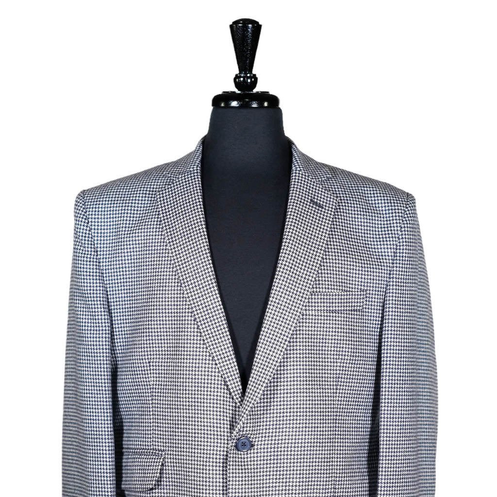 White Label Solid And Check Mens wool blazer