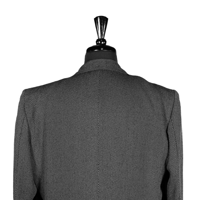 Men's Blazer Gray Check Wool Formal Jacket Sport Coat (42R)