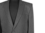 Men's Blazer Gray Check Wool Formal Jacket Sport Coat (42R)