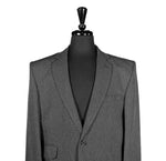 Men's Blazer Gray Check Wool Formal Jacket Sport Coat (42R)