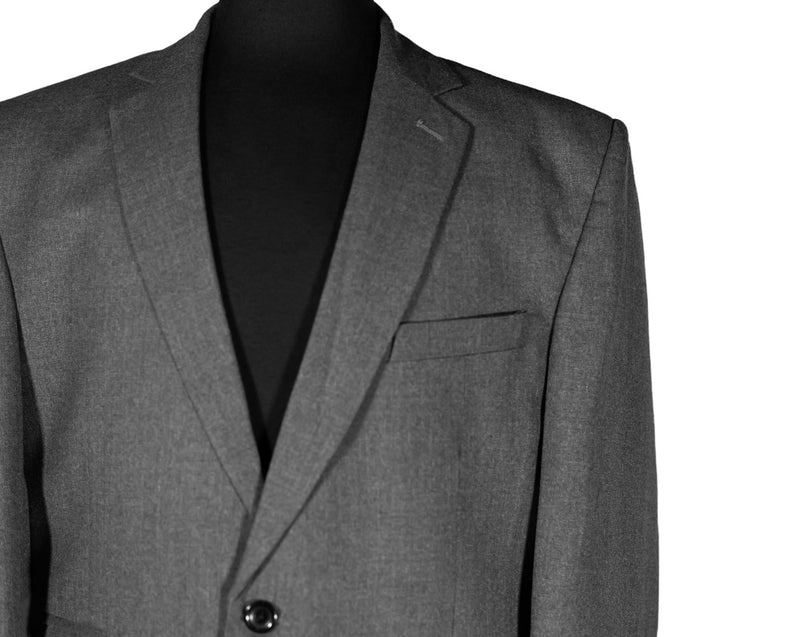 Men's Blazer Gray Wool Tuxedo Formal Jacket Sport Coat (42R)