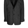 Men's Blazer Gray Herringbone Wool Velvet Jacket Sport Coat (42R)