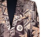 Men's Blazer Black Abstract Handmade Jacket Sport Coat (44R)