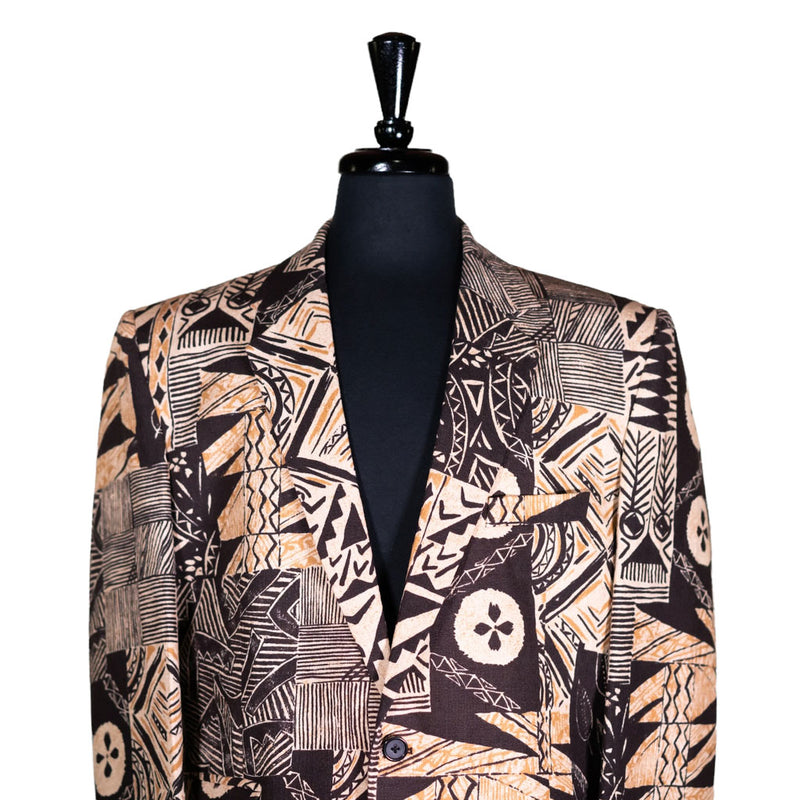Men s Blazer Black Abstract Handmade Jacket Sport Coat 44R CHIRAGH