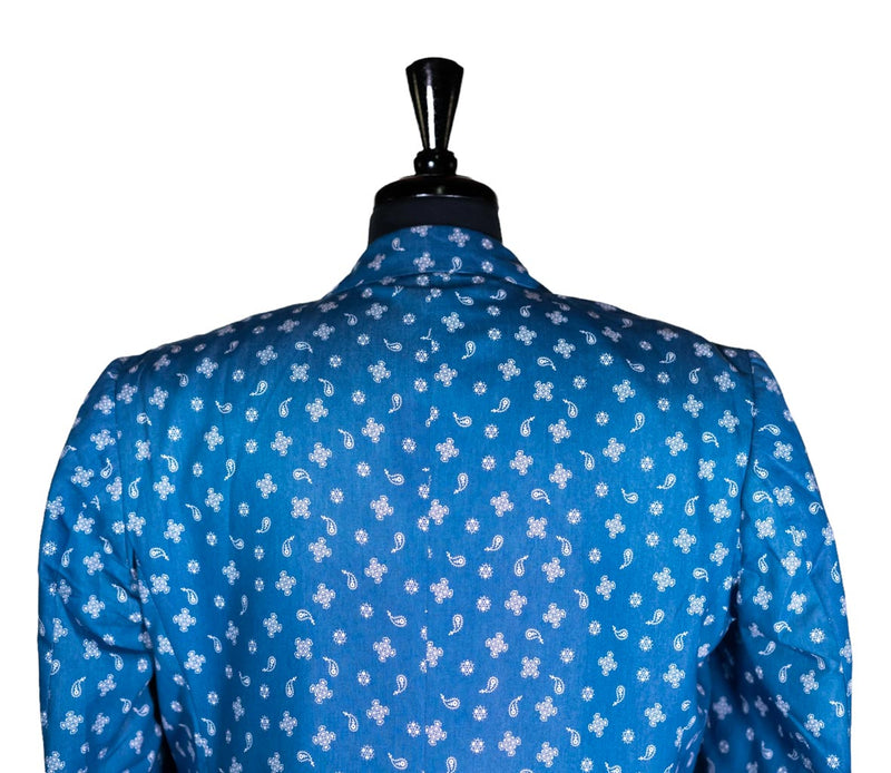 Blue paisley sport coat deals