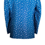 Men's Blazer Blue Paisley Formal Jacket Sport Coat (44R)
