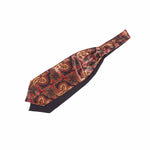 Ascot Cravat Orange Red Paisley Floral Silk Tie